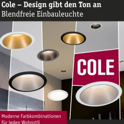 Set LED Einbauleuchte - Cole 6er-Set