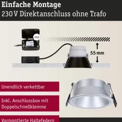 Set LED Einbauleuchte - Cole