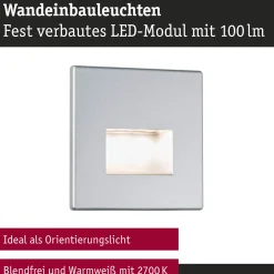 Set LED Wandeinbauleuchte - Edge 3er-Set