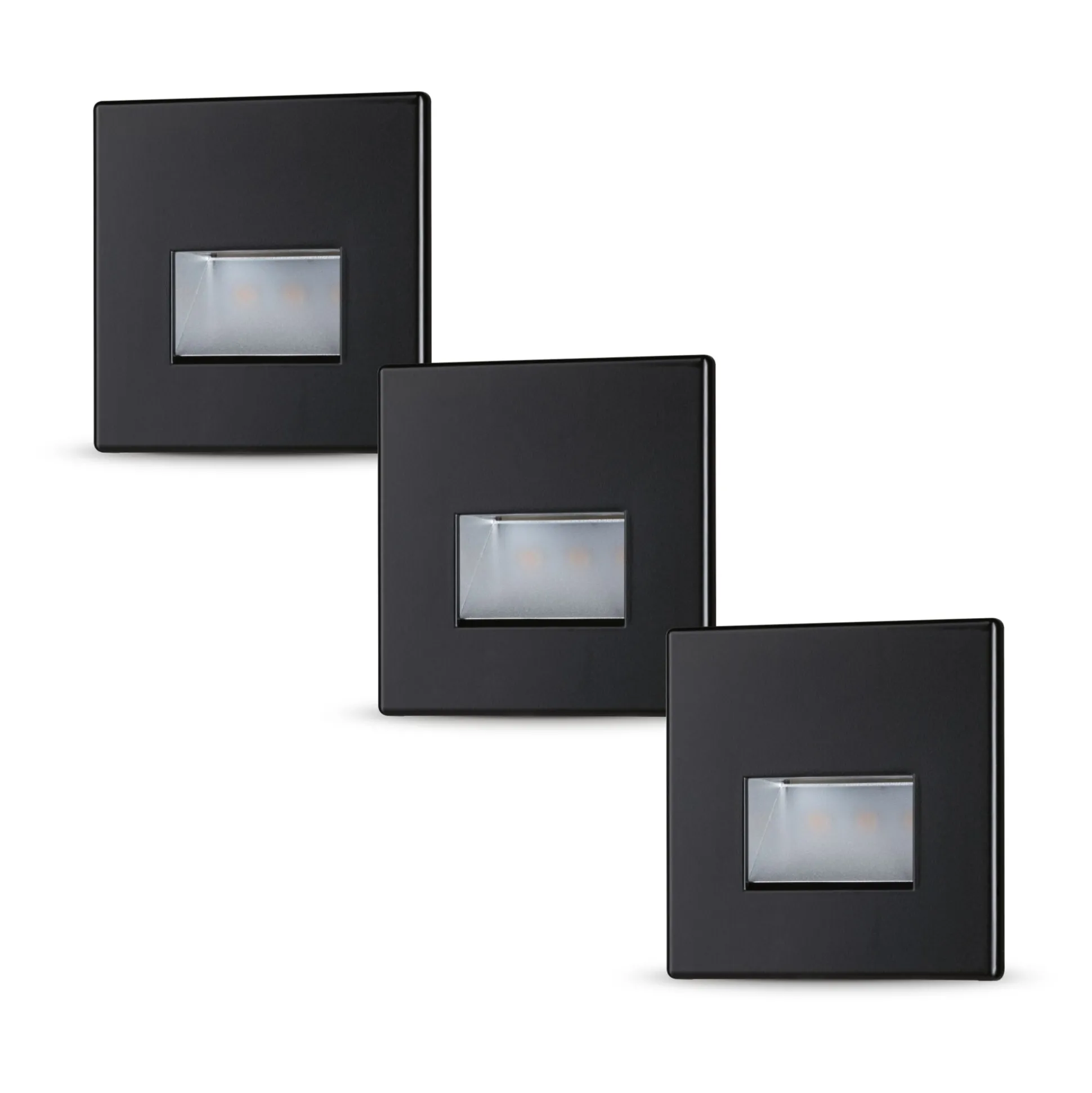 Set LED Wandeinbauleuchte - Edge 3er-Set