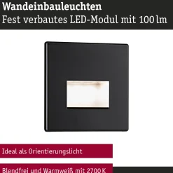 Set LED Wandeinbauleuchte - Edge 3er-Set