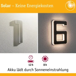 Set Solar LED Hausnummernleuchte - Nummer 16