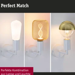 Set Wandleuchte - Ravi + White Lampion
