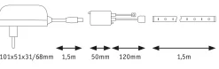 SimpLED LED Strip - RGB Komplettset