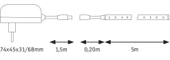 SimpLED LED Strip - Warmweiß Komplettset
