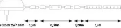 SimpLED Power LED Strip - Warmweiß Komplettset