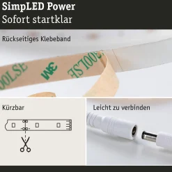 SimpLED Power LED Strip - Neutralweiß Komplettset