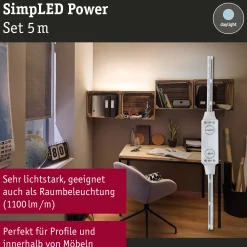 SimpLED Power LED Strip - Neutralweiß Komplettset