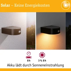 Solar LED Außenwandleuchte - Eileen insektenfreundlich