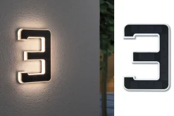 Solar LED Hausnummernleuchte - Nummer 3