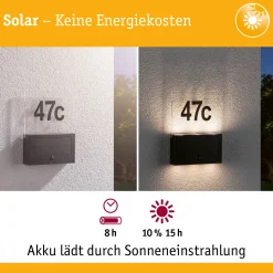 Solar LED Hausnummernleuchte - Neda