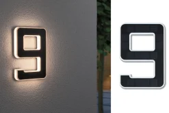 Solar LED Hausnummernleuchte - Nummer 9
