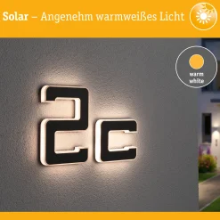 Solar LED Hausnummernleuchte - Buchstabe c