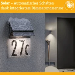 Solar LED Hausnummernleuchte - Neda