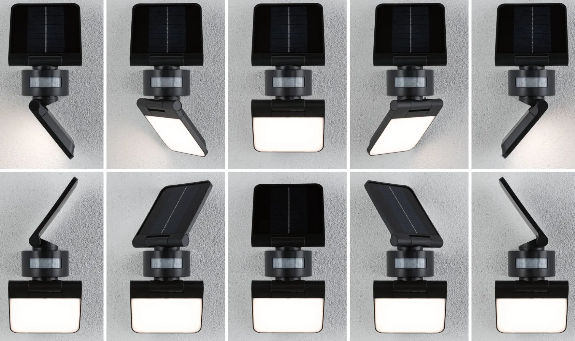 Solar LED Wandfluter - Lesla Dämmerungsgesteuerter Bewegungsmelder (IR)
