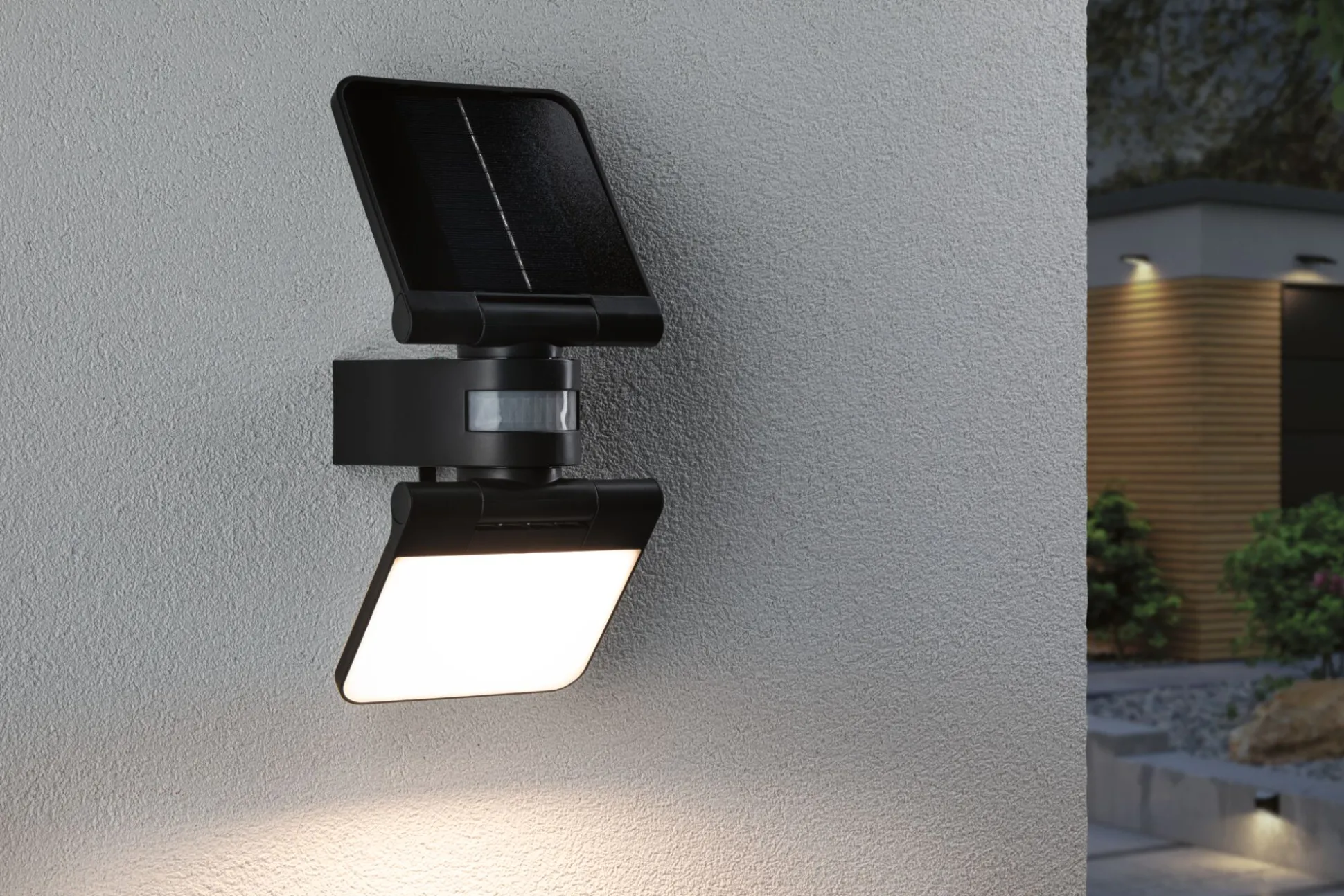 Solar LED Wandfluter - Lesla Dämmerungsgesteuerter Bewegungsmelder (IR)
