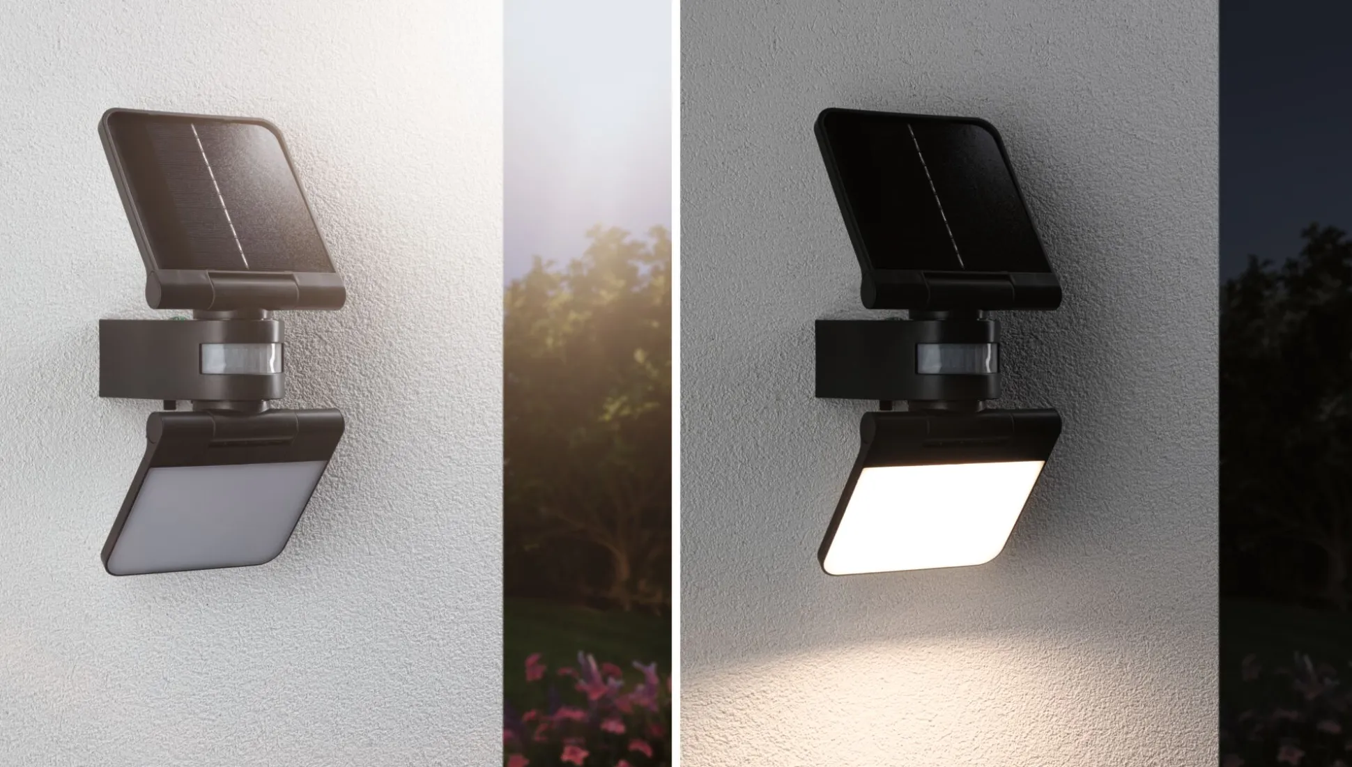 Solar LED Wandfluter - Lesla Dämmerungsgesteuerter Bewegungsmelder (IR)