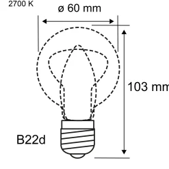 Standard 230V - LED Birne B22d