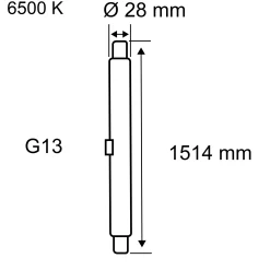 Standard 230V - LED Röhre T8 EM 1514mm
