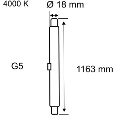 Standard 230V - LED Röhre T5 HF 1163mm