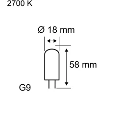 Standard 230V - LED Stiftsockel 3er-Set