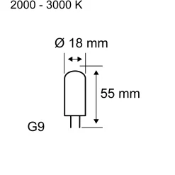 Standard 230V - LED Stiftsockel 1er-Set