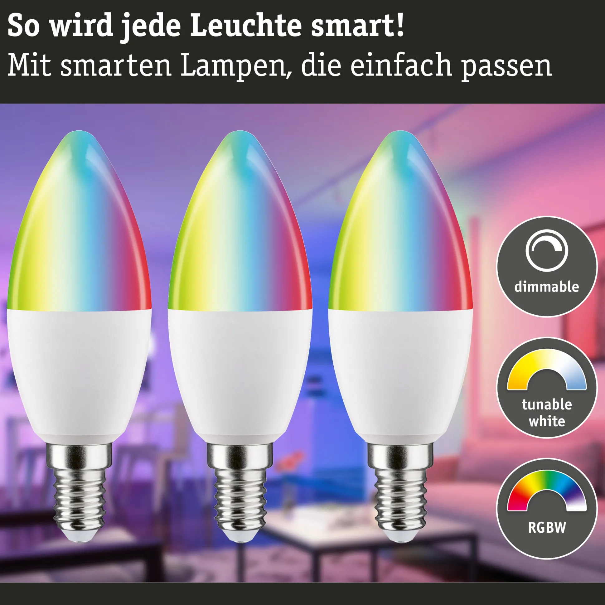 Standard 230V Smart Home Zigbee 3.0 - LED Kerze E14