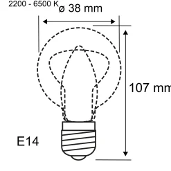 Standard 230V Smart Home Zigbee 3.0 - LED Kerze E14