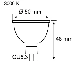 Standard 12V 3-Step-Dim - LED Reflektor GU5,3