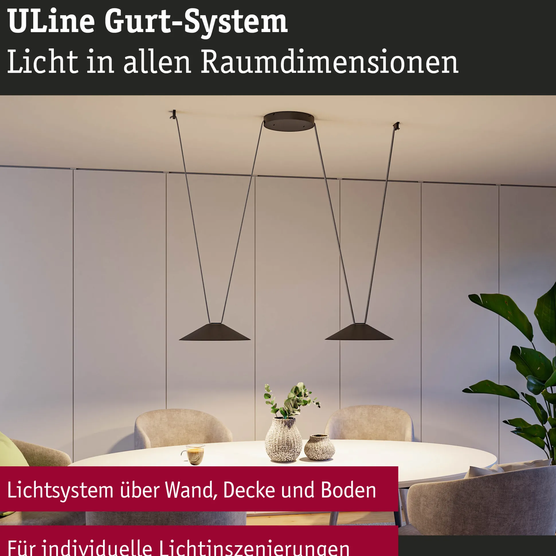 ULine LED Pendelleuchte - Cone