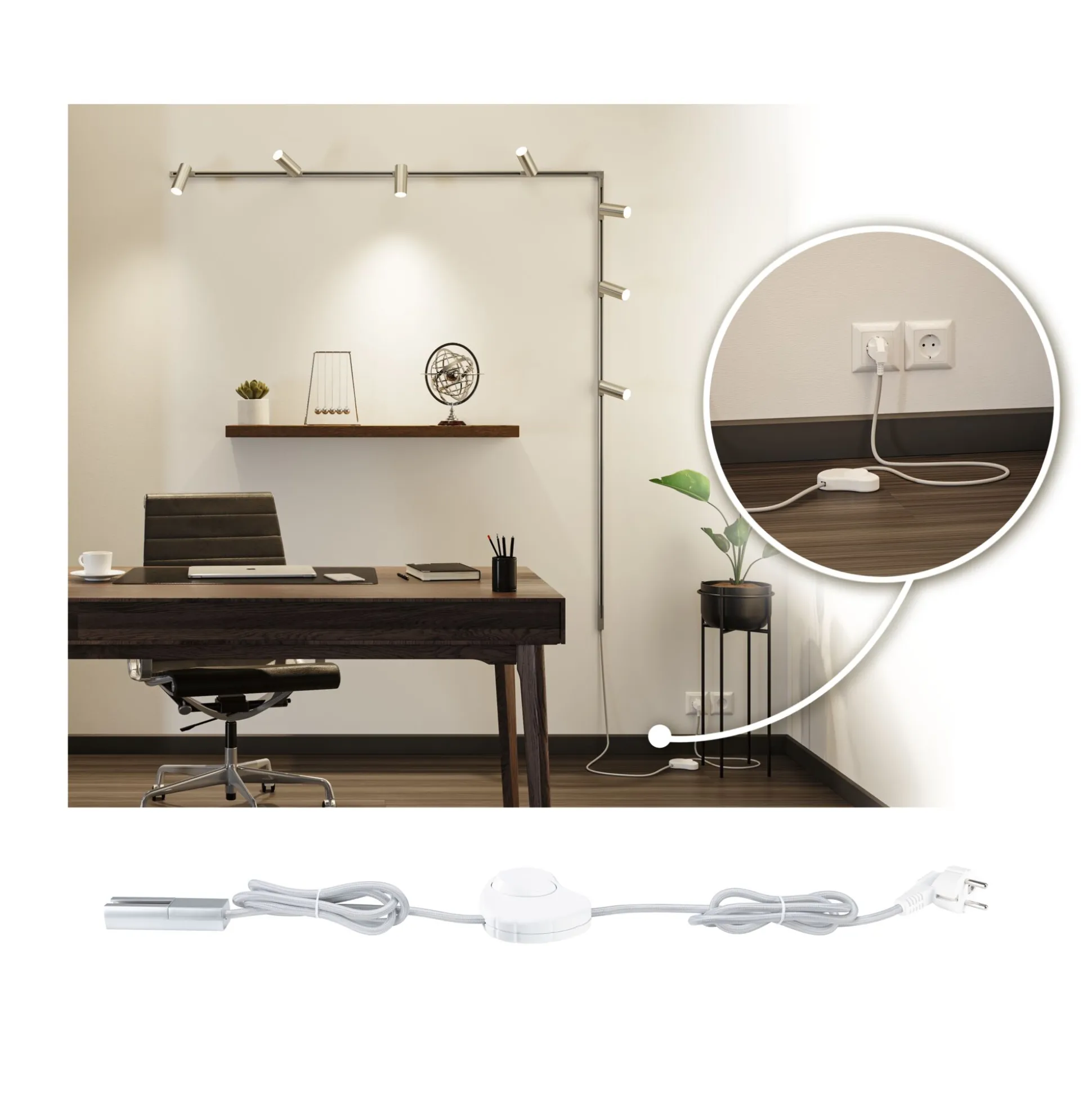 URail Einspeisung - Kabel mit Schalter