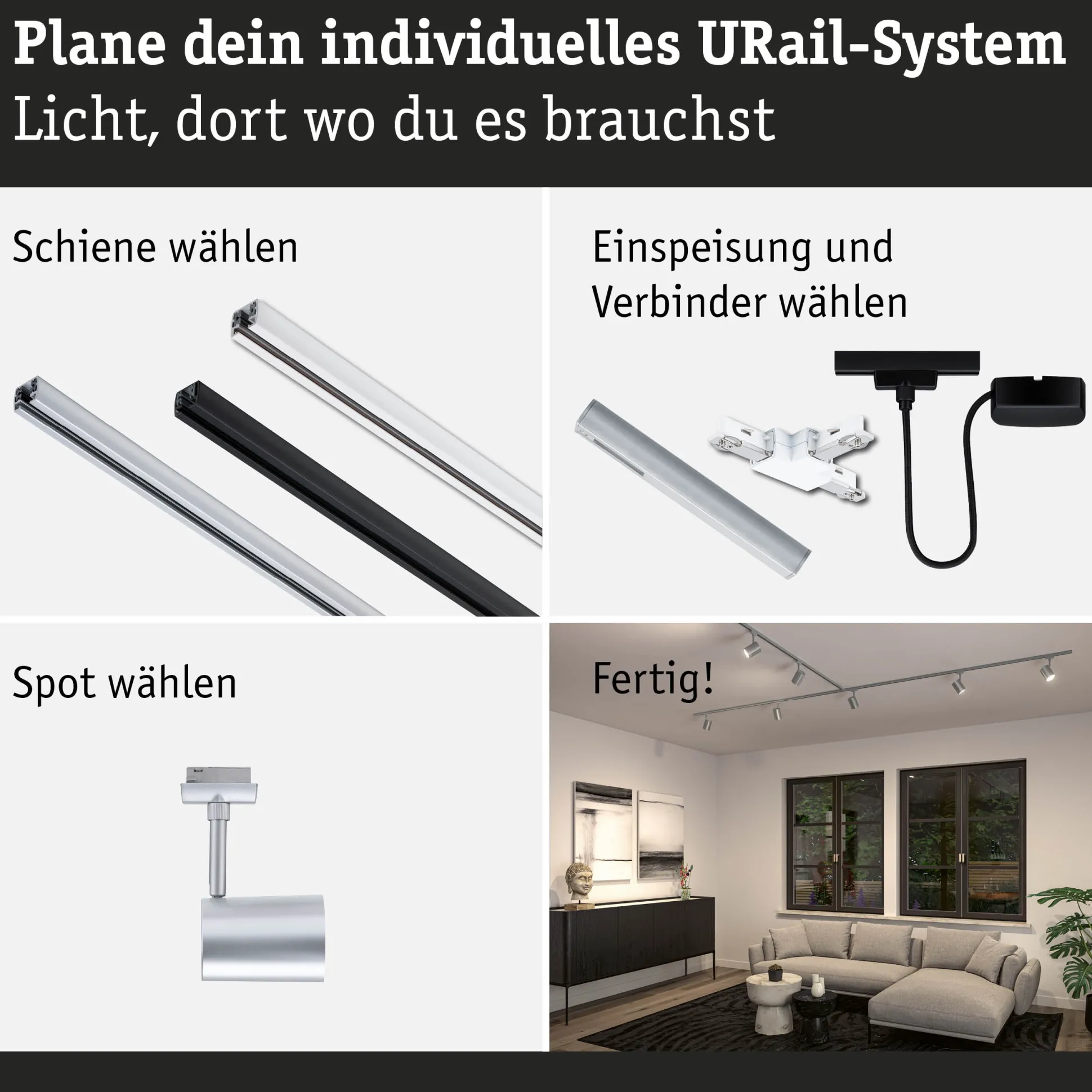 URail Schienenspot - Luxe