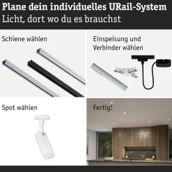 URail Schienenspot 3-Step-Dim - Tubo Einzelspot