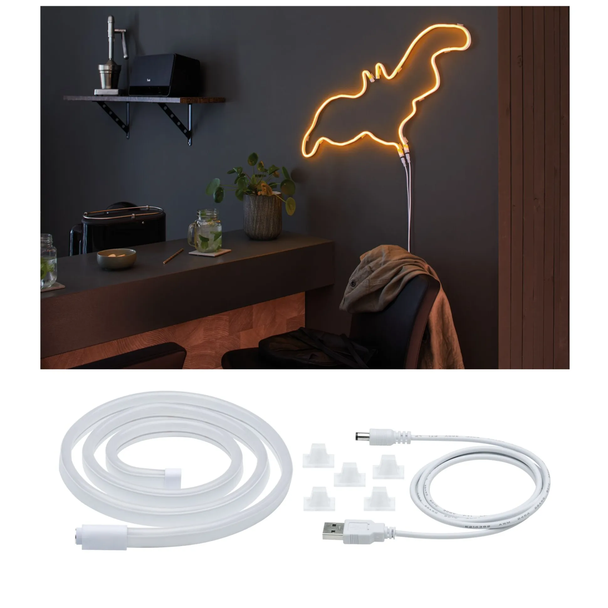 USB LED Strip - Neon Colorflex Orange