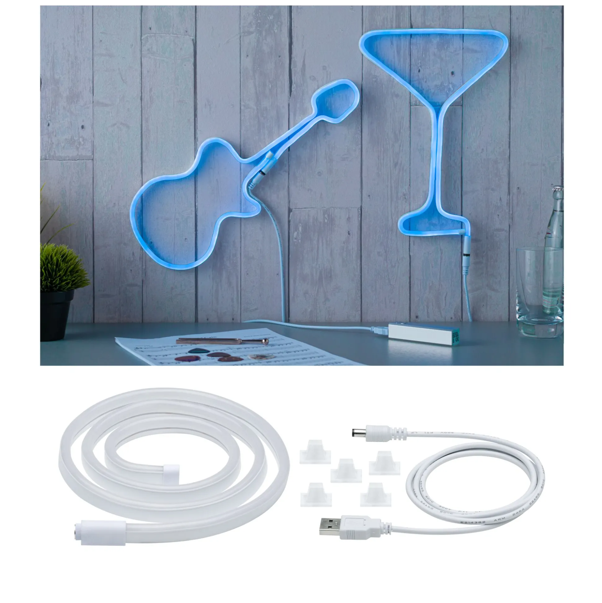 USB LED Strip - Neon Colorflex Blau