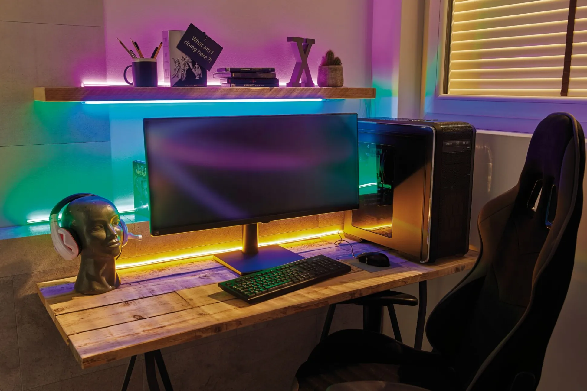 USB LED Strip - Neon Colorflex Blau