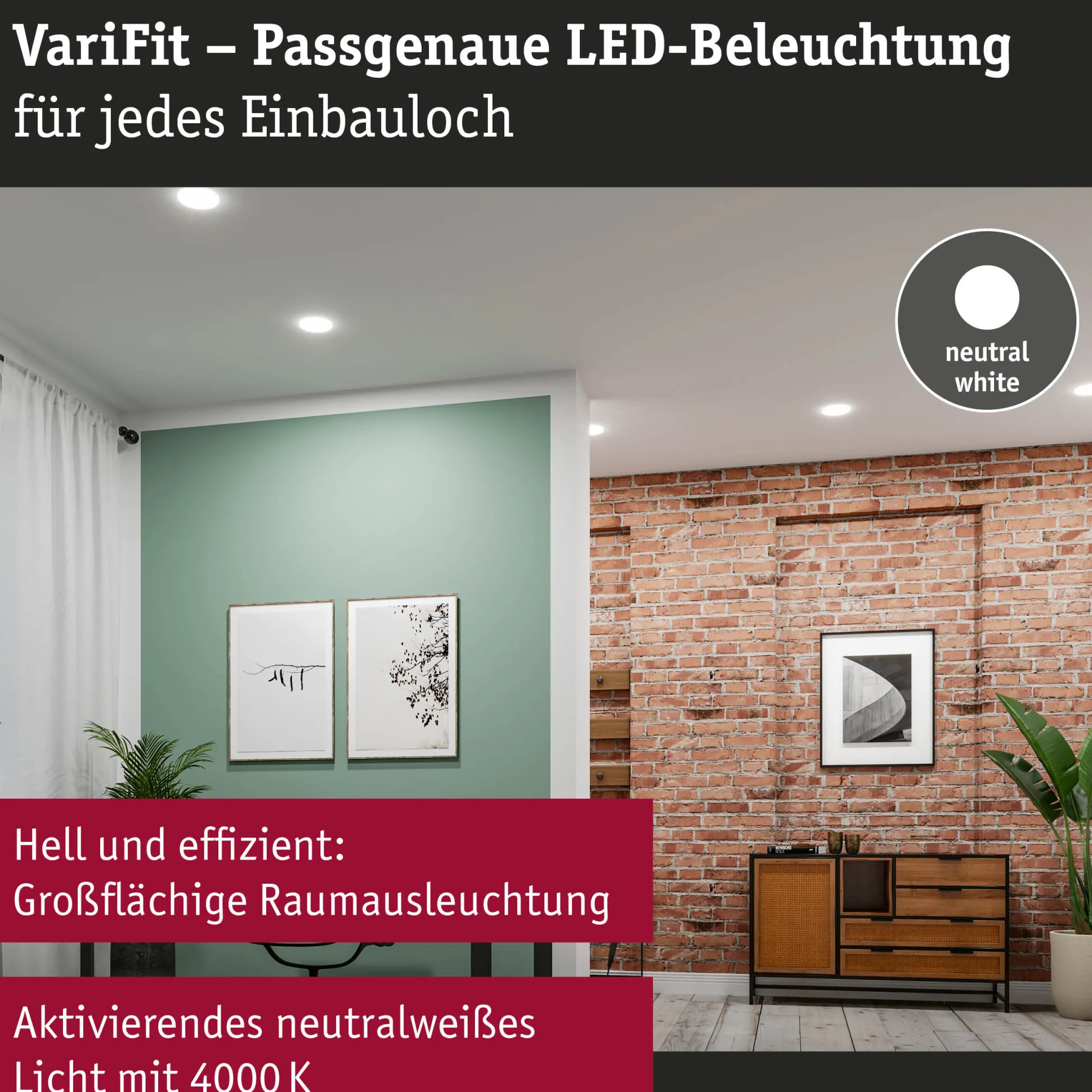 VariFit LED Einbaupanel - Veluna Edge
