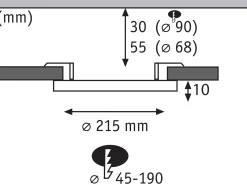VariFit LED Einbaupanel 3-Step-Dim - Veluna