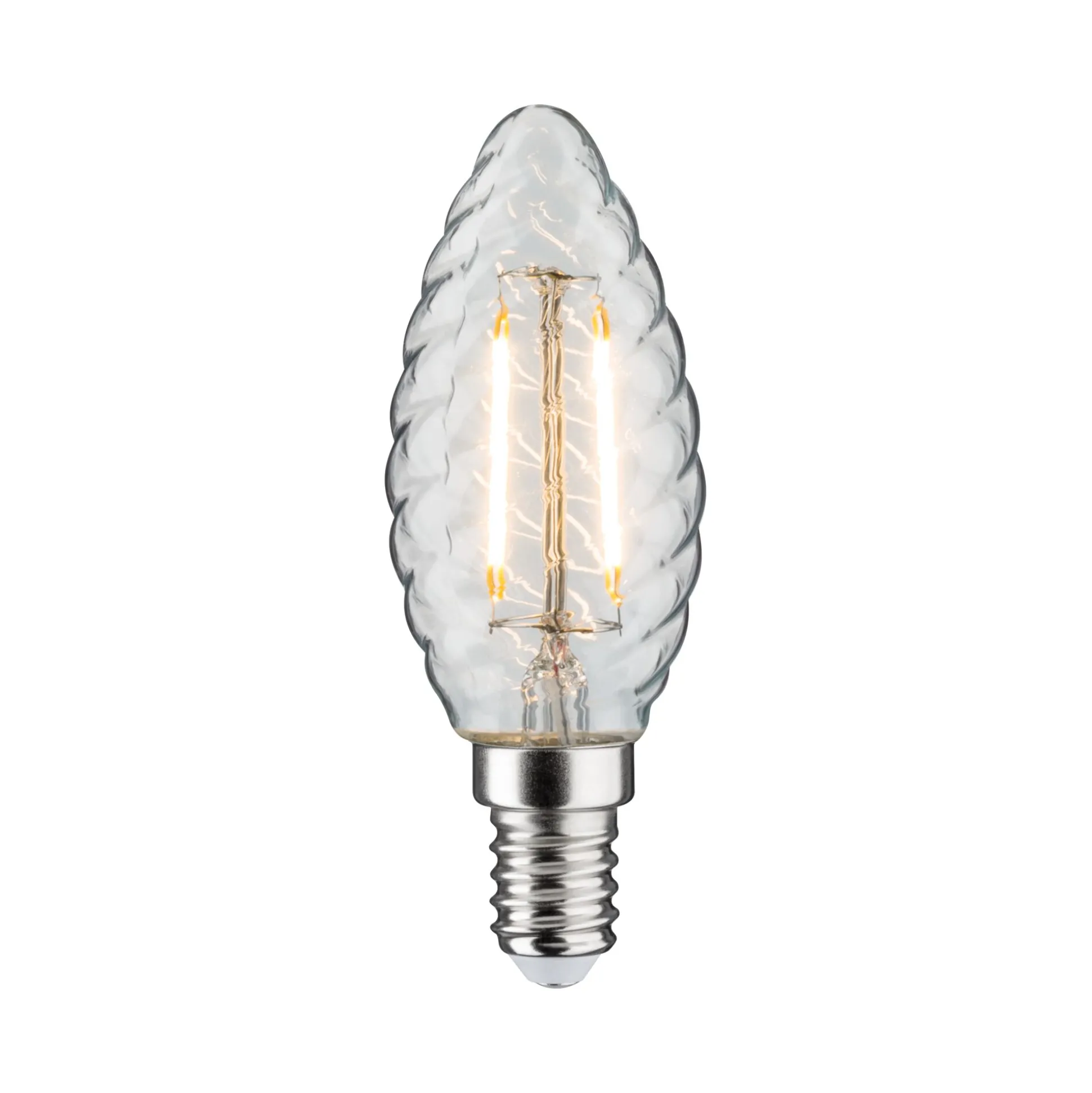 Vintage Edition Standard 230V - LED Kerze gedrehtes Glas