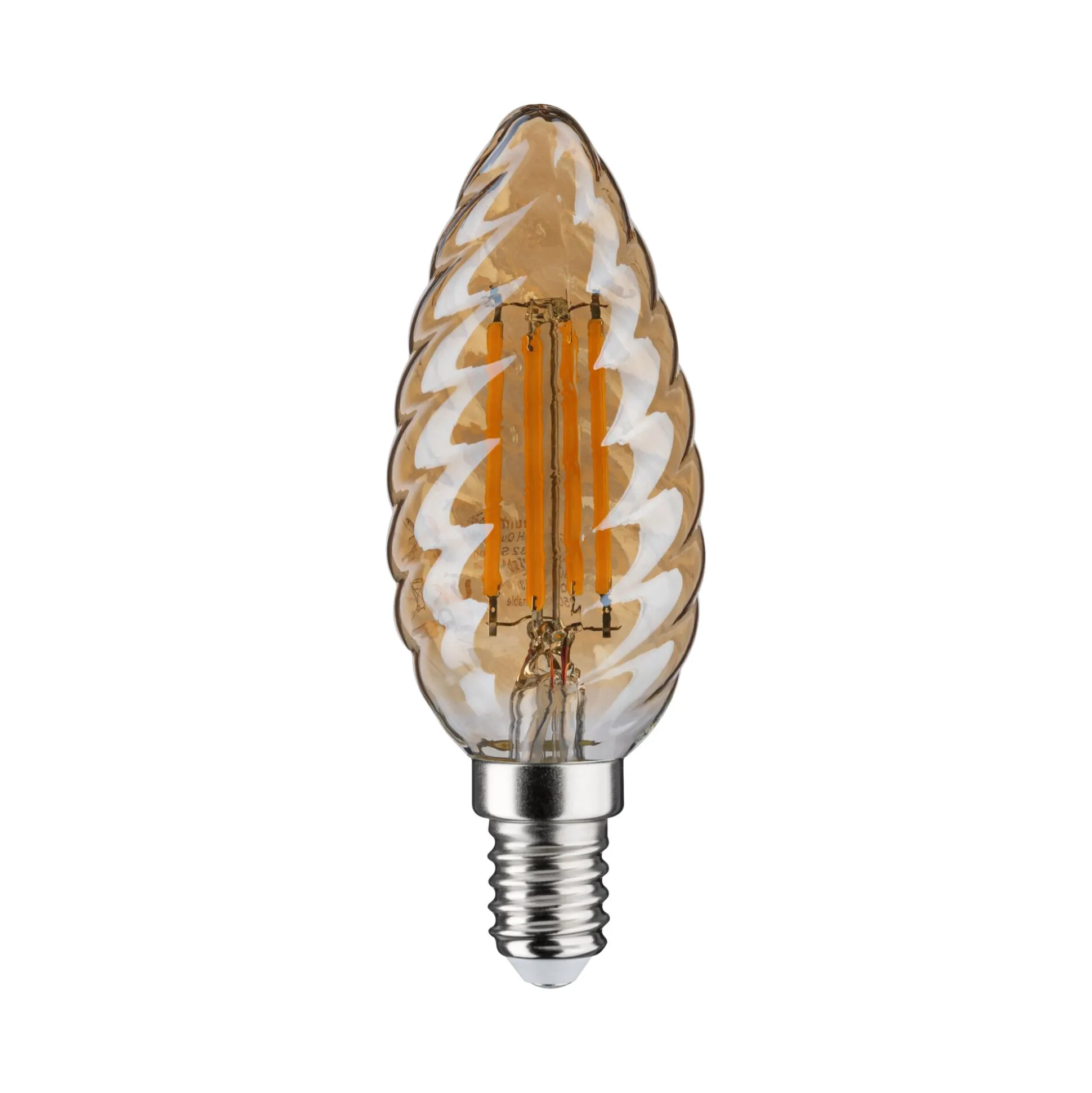 Vintage Edition Standard 230V - LED Kerze gedrehtes Glas