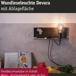Wandleuchte - Devara USB C